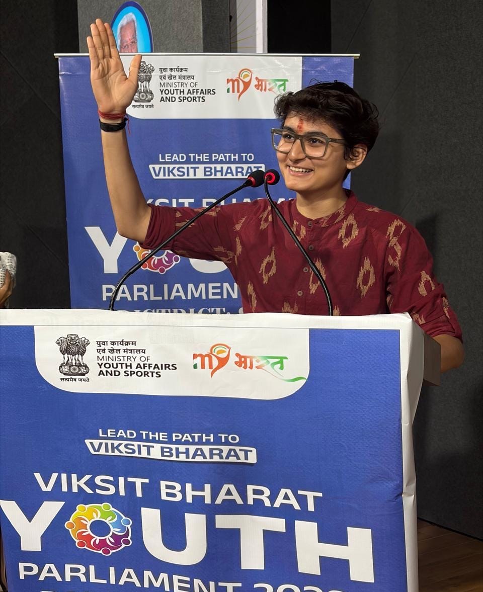 Vishakha Parikh at Viksit Bharat Youth Parliament